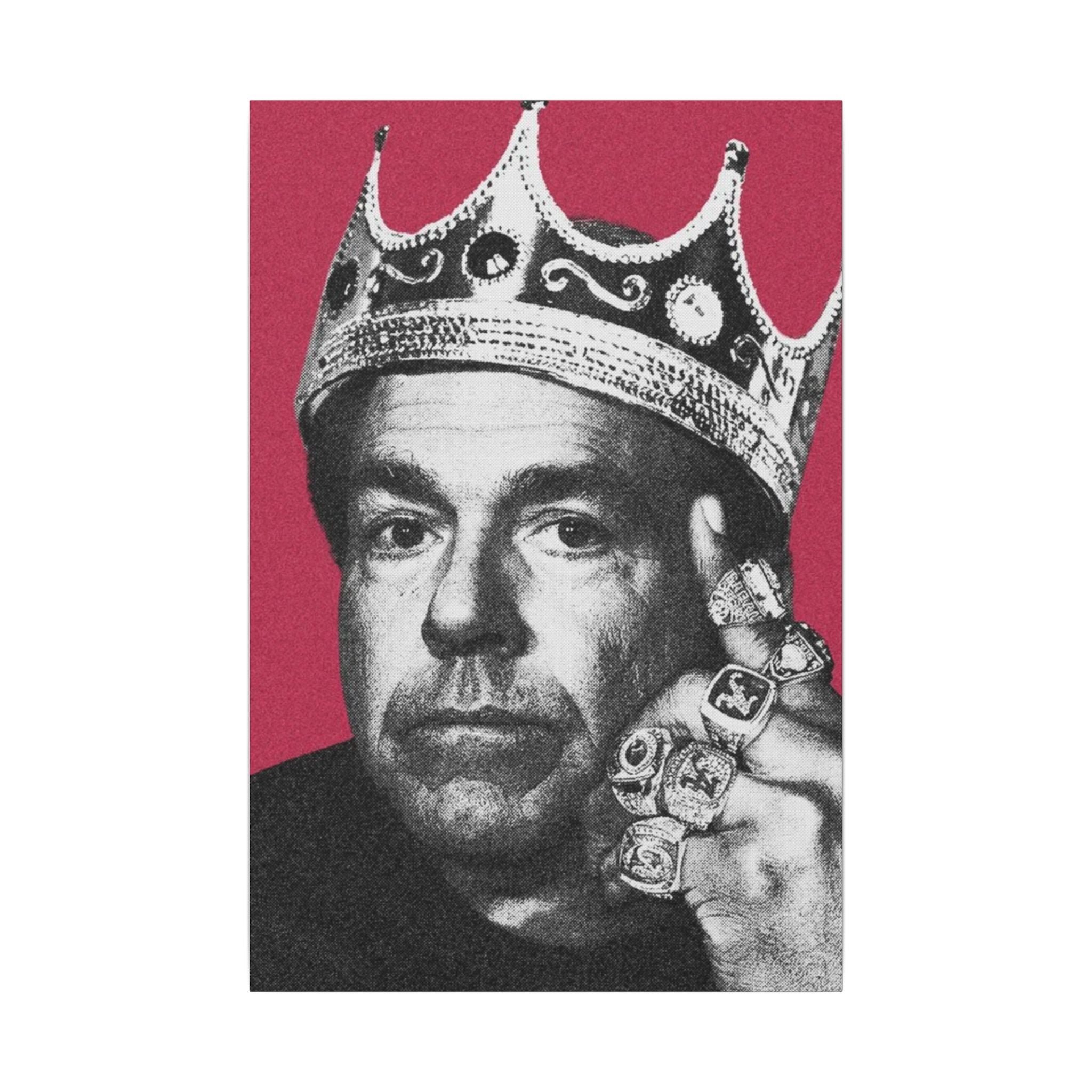 King Saban Royalty Canvas Wall Art (12x16 & 24x36) | Unique King Decor | Dorm Wall Decor for Alabama Fan