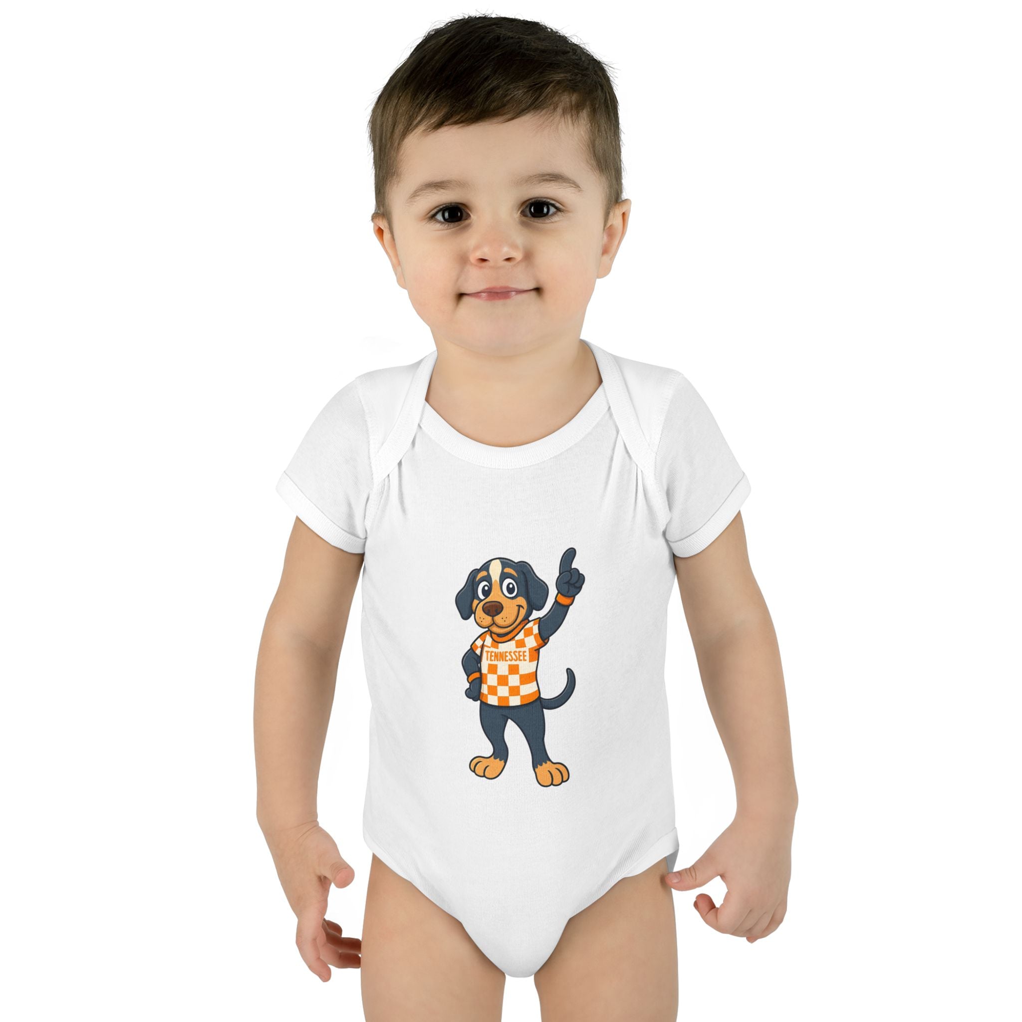 Tennesse Dog Infant Bodysuit (NB-24M) Orange| Cute Baby Outfit | Newborn Gift | Baby Shower Gift for Tennessee Football Fans