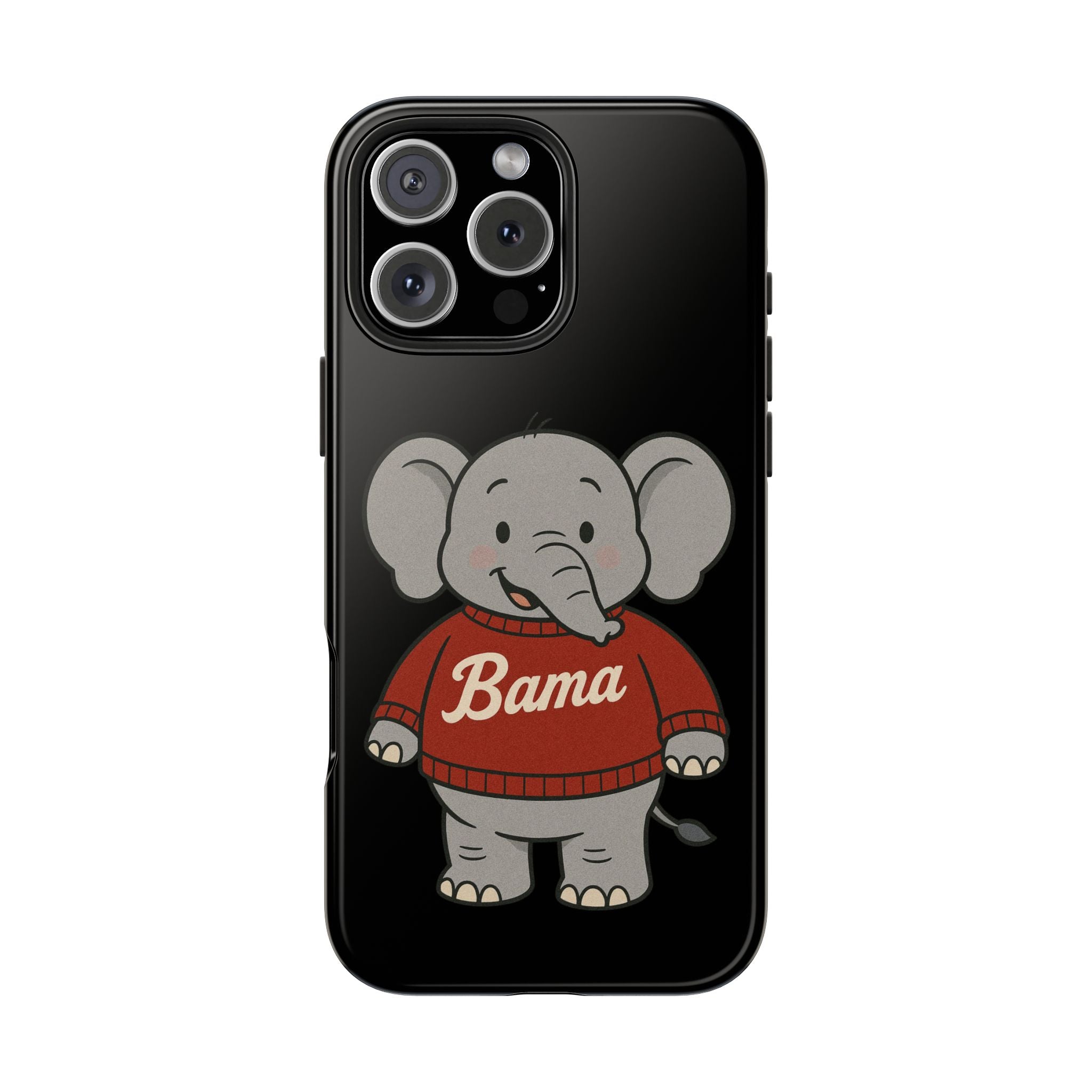 Alabama Elephant Tough Phone Case | Perfect for Alabama Fans | Gift for College Students | College Merchandise | Bama Unique Phone Cover