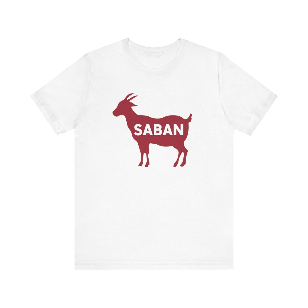 Saban Goat Unisex Jersey Tee, Casual Wear, Gift for Animal Lovers, Farm-Themed Fashion, Birthday or Holiday Gift