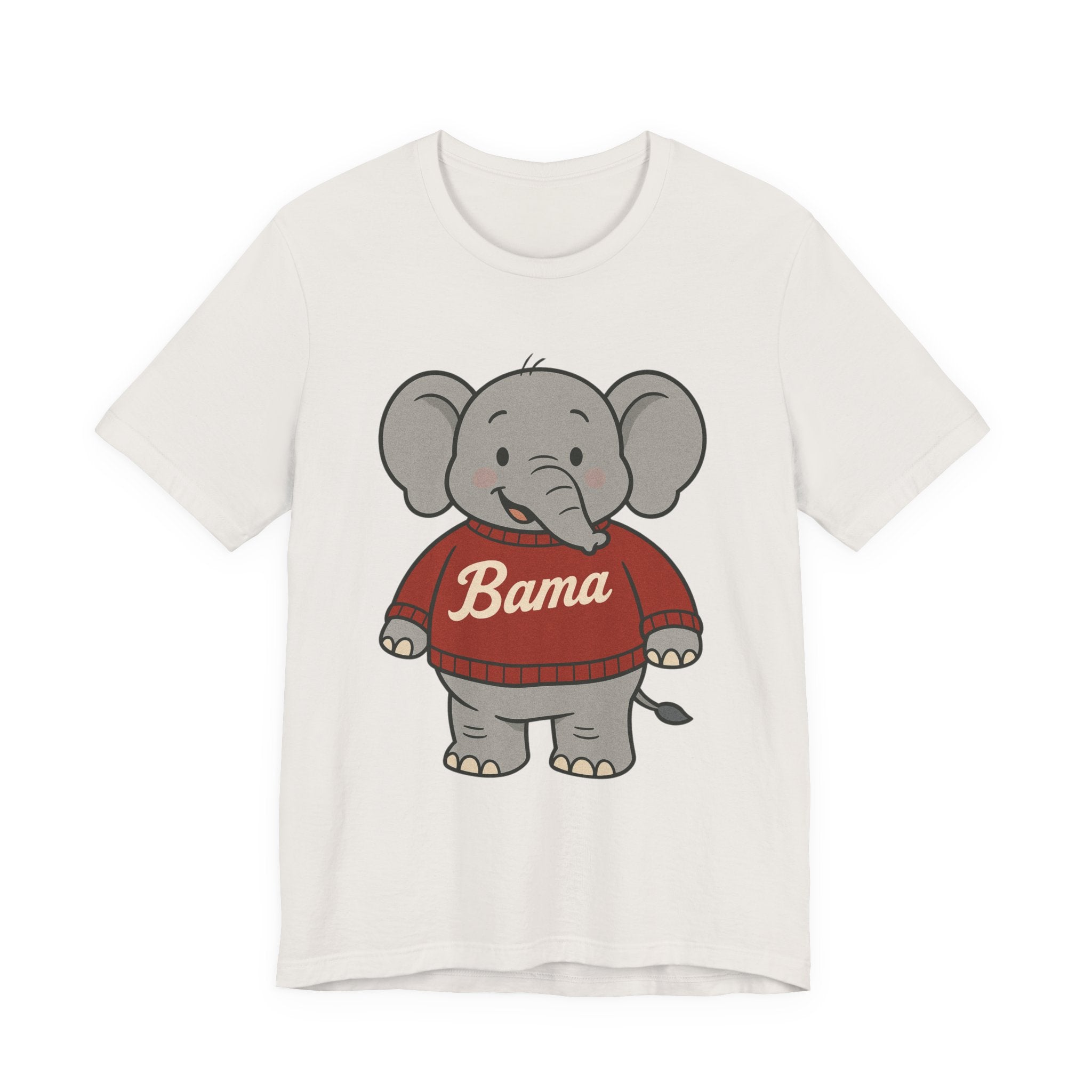 Alabama Football Elephant T-Shirt | Cute Bama Shirt | College Football Lover Gift | Casual Everyday Wear | Graphic Tee for Kids & Adults