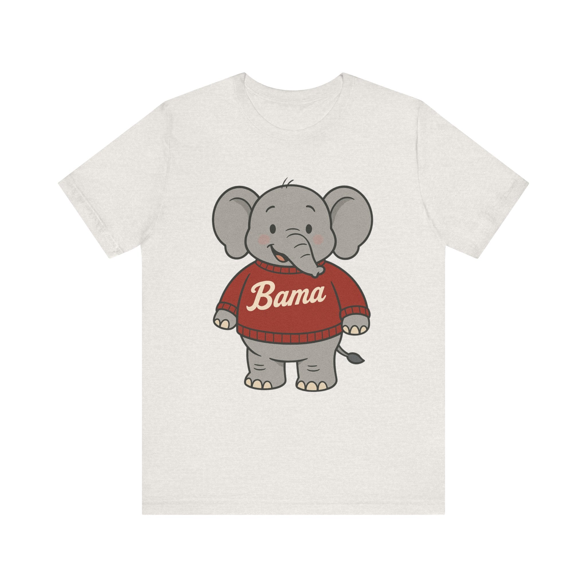 Alabama Football Elephant T-Shirt | Cute Bama Shirt | College Football Lover Gift | Casual Everyday Wear | Graphic Tee for Kids & Adults