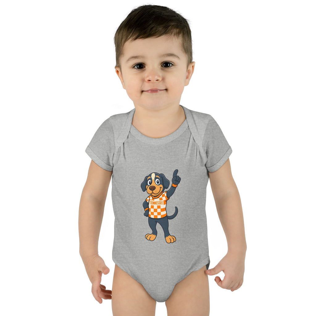 Tennesse Dog Infant Bodysuit (NB-24M) Orange| Cute Baby Outfit | Newborn Gift | Baby Shower Gift for Tennessee Football Fans