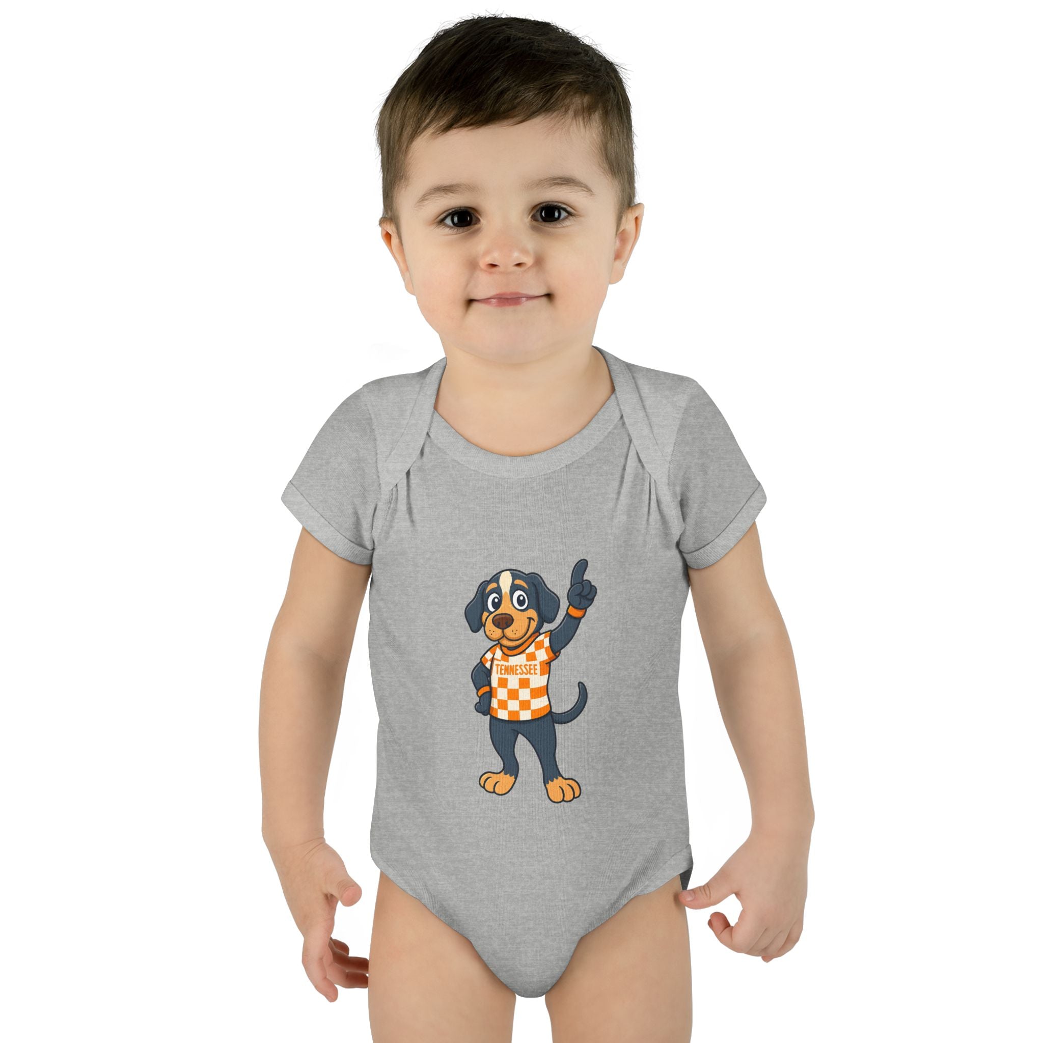 Tennesse Dog Infant Bodysuit (NB-24M) Orange| Cute Baby Outfit | Newborn Gift | Baby Shower Gift for Tennessee Football Fans