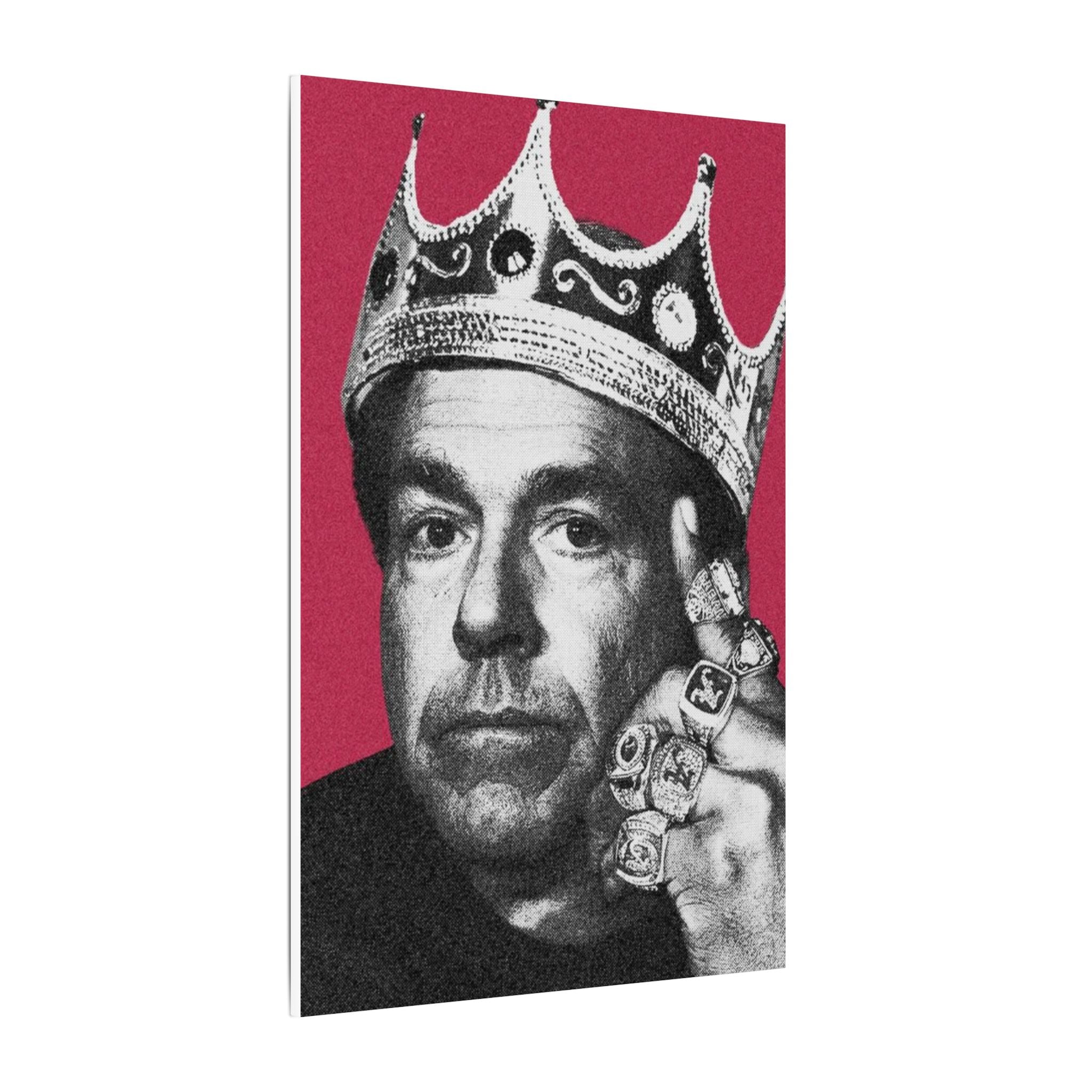 King Saban Royalty Canvas Wall Art (12x16 & 24x36) | Unique King Decor | Dorm Wall Decor for Alabama Fan