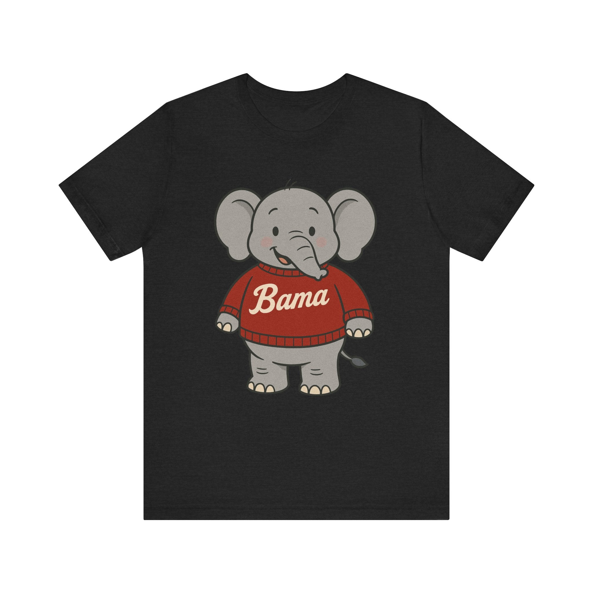 Alabama Football Elephant T-Shirt | Cute Bama Shirt | College Football Lover Gift | Casual Everyday Wear | Graphic Tee for Kids & Adults