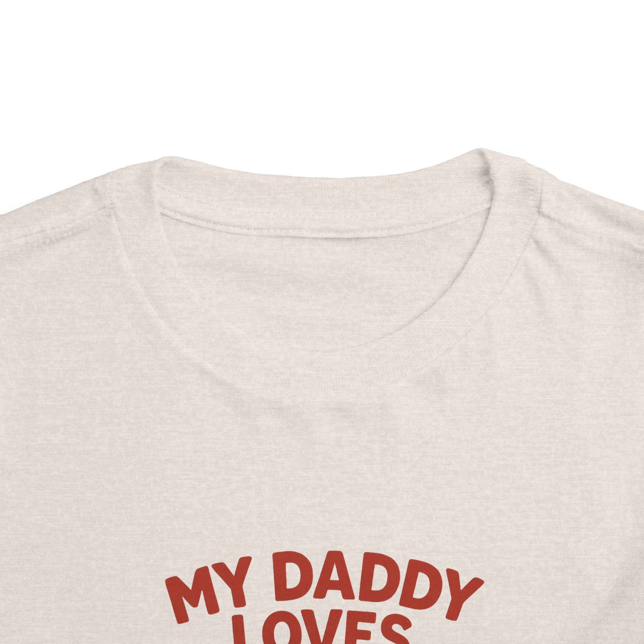My Daddy Loves Bama Toddler Tee (2T-5T) |  Alabama Cute Kids' T-Shirt l Baby Shower Gift | Alabama Fan Apparel |Toddler Clothing