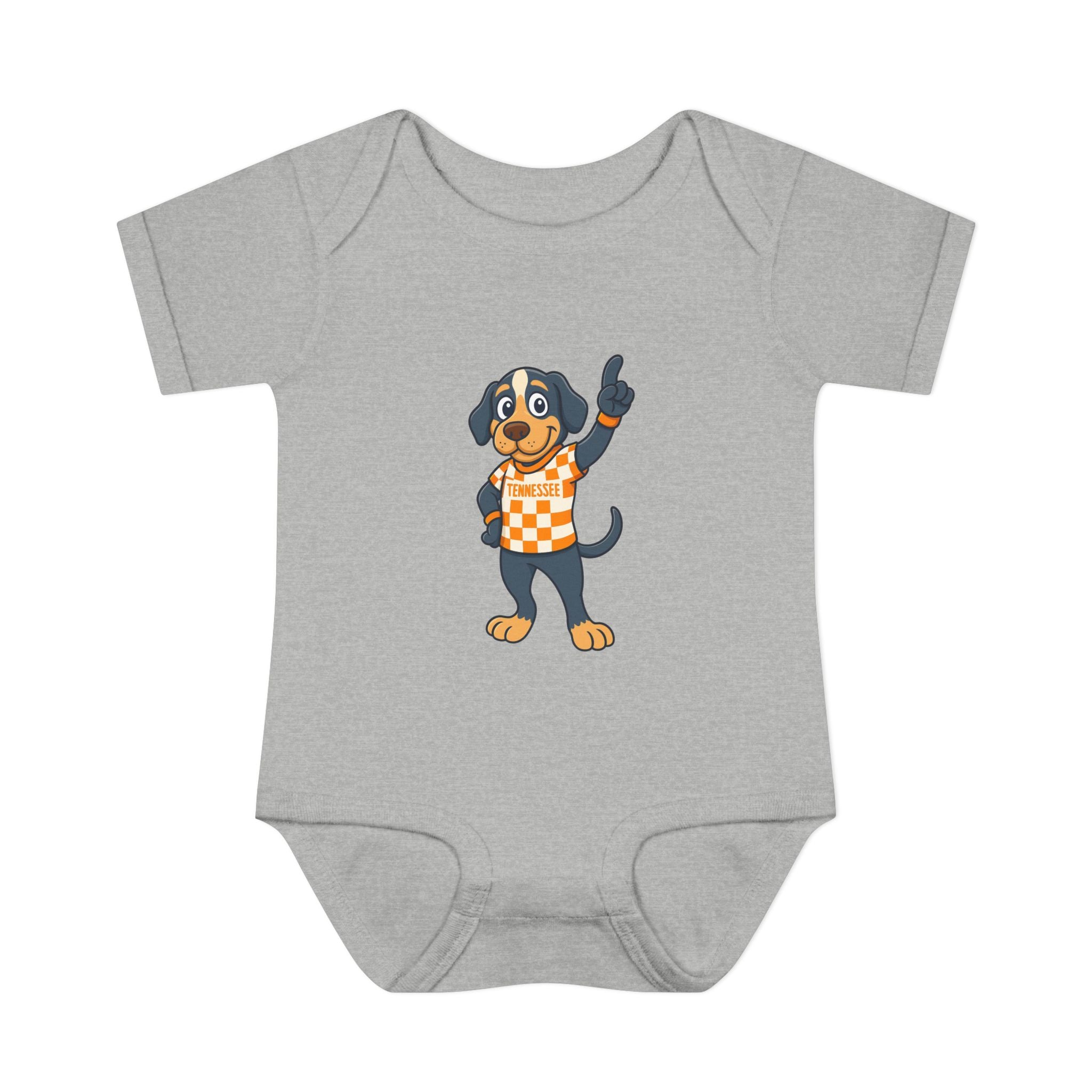 Tennesse Dog Infant Bodysuit (NB-24M) Orange| Cute Baby Outfit | Newborn Gift | Baby Shower Gift for Tennessee Football Fans
