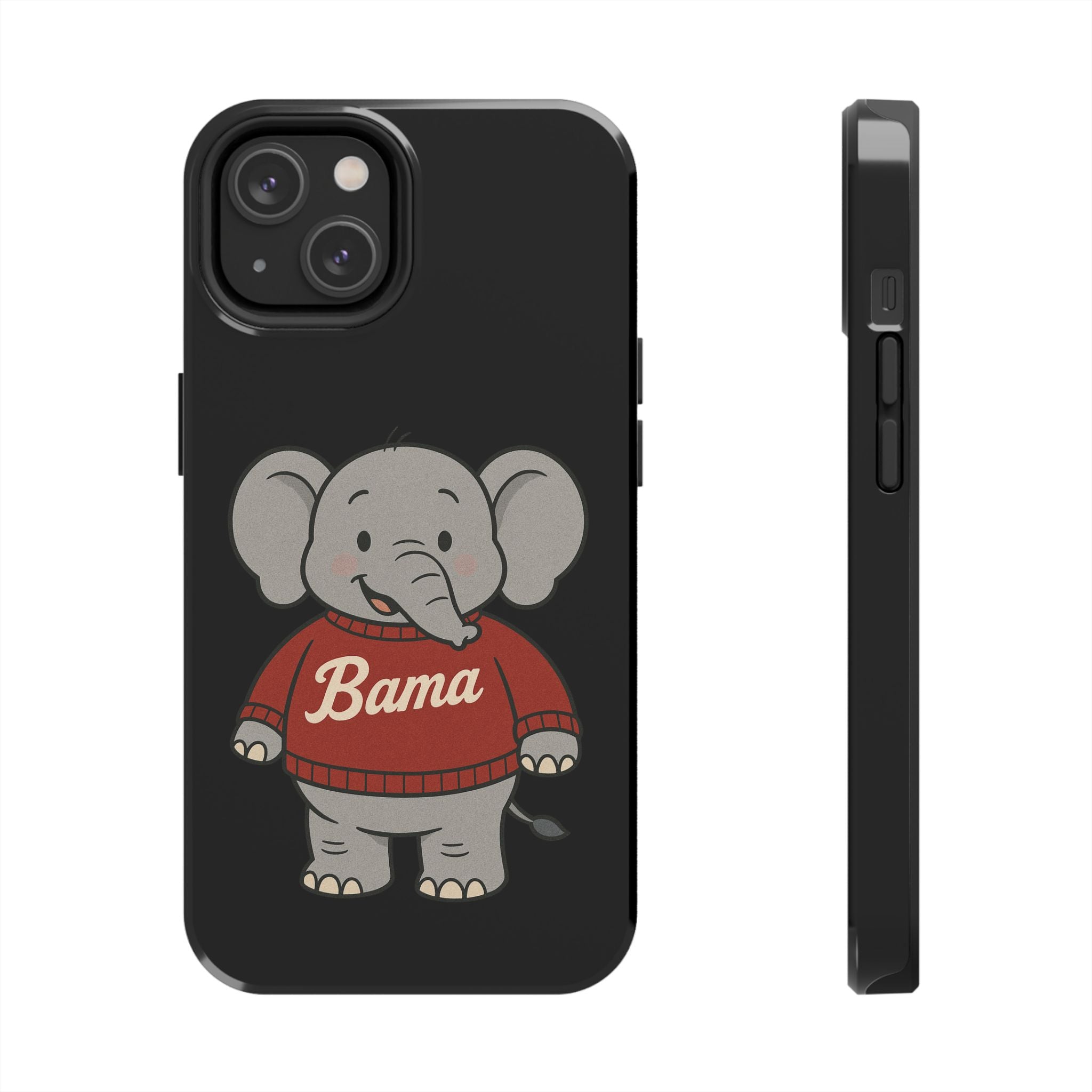 Alabama Elephant Tough Phone Case | Perfect for Alabama Fans | Gift for College Students | College Merchandise | Bama Unique Phone Cover