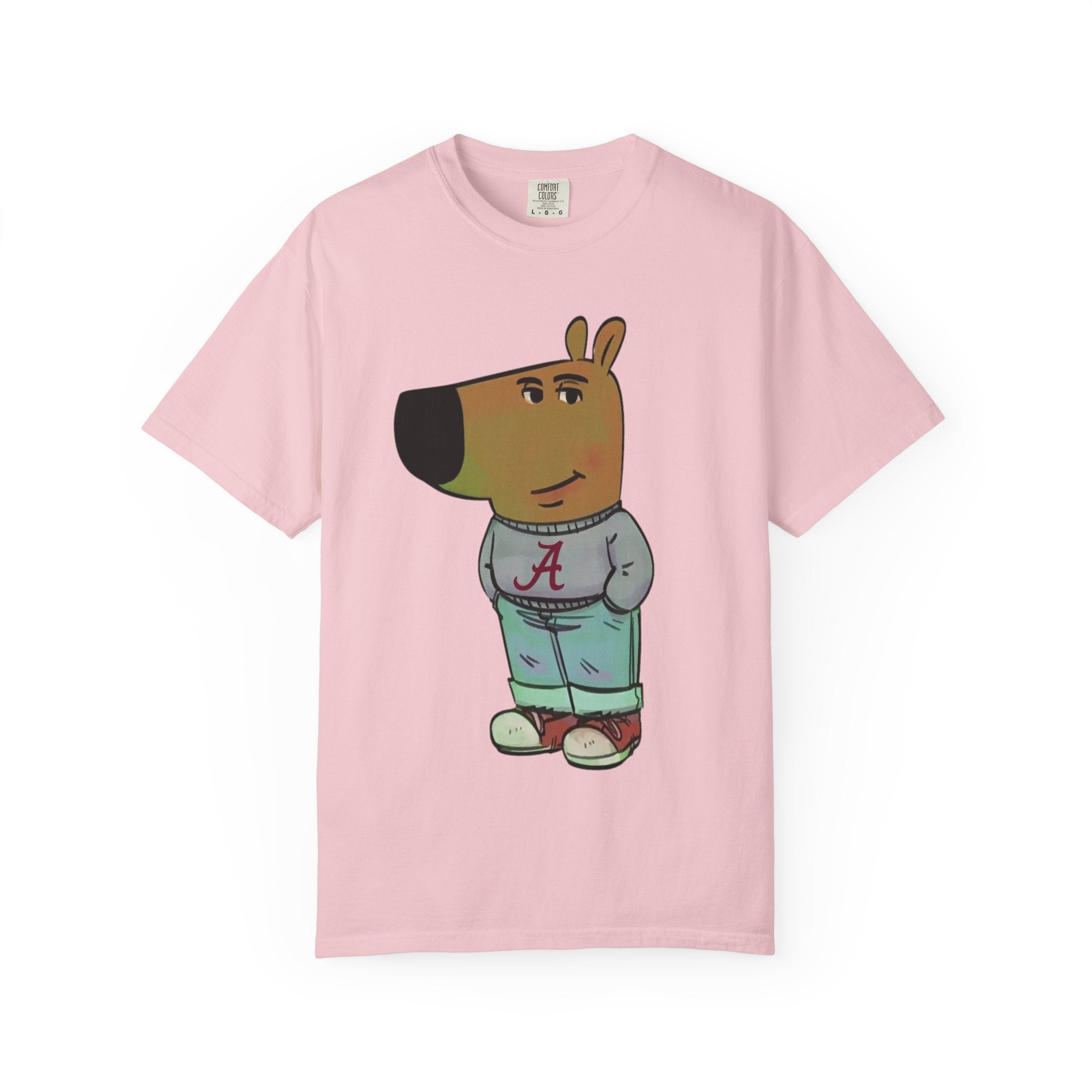 Alabama Chill Guy Shirt | College Football Character Tee | Unisex Cotton T-Shirt | Cartoon Graphic Shirt | Gift for Dog Lovers