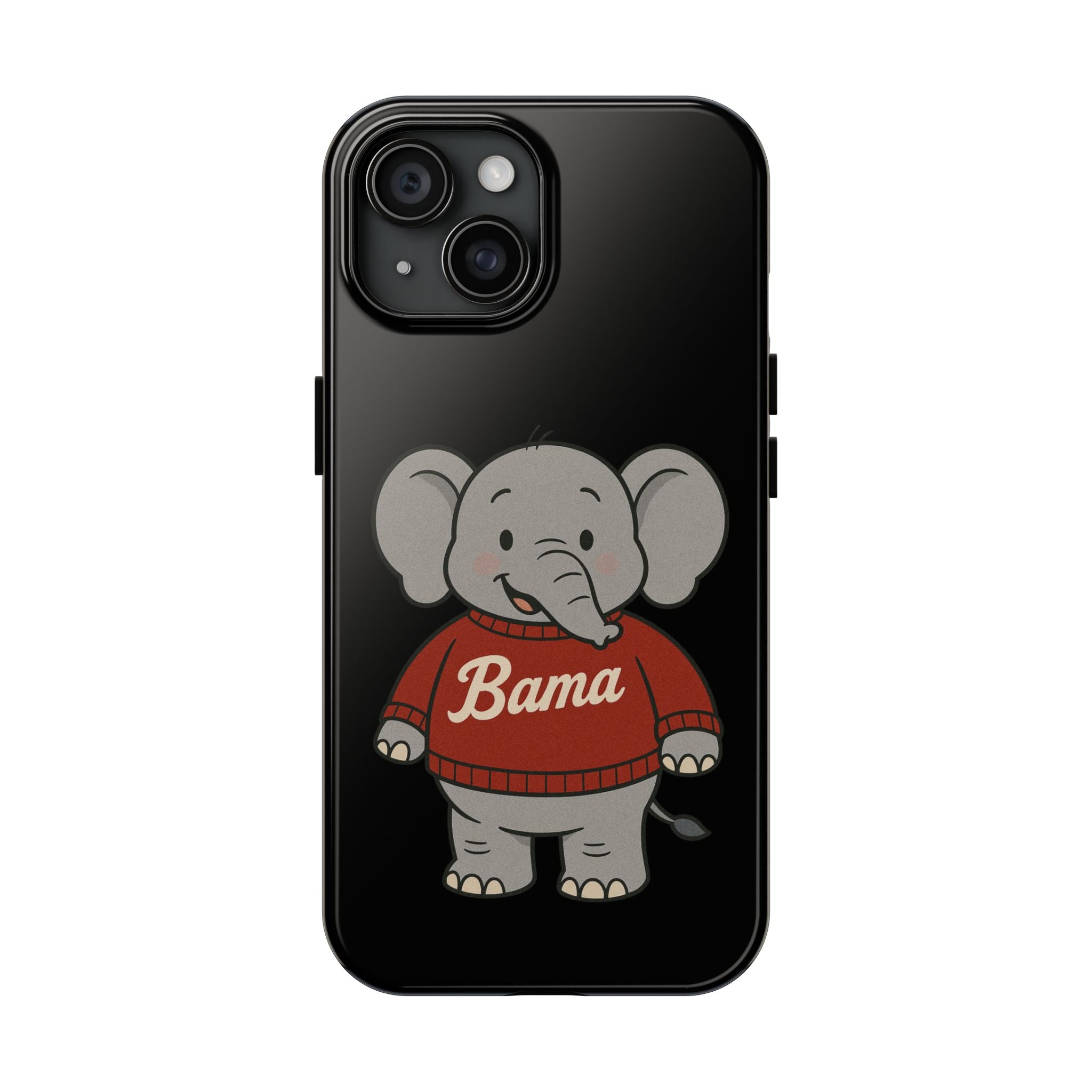 Alabama Elephant Tough Phone Case | Perfect for Alabama Fans | Gift for College Students | College Merchandise | Bama Unique Phone Cover