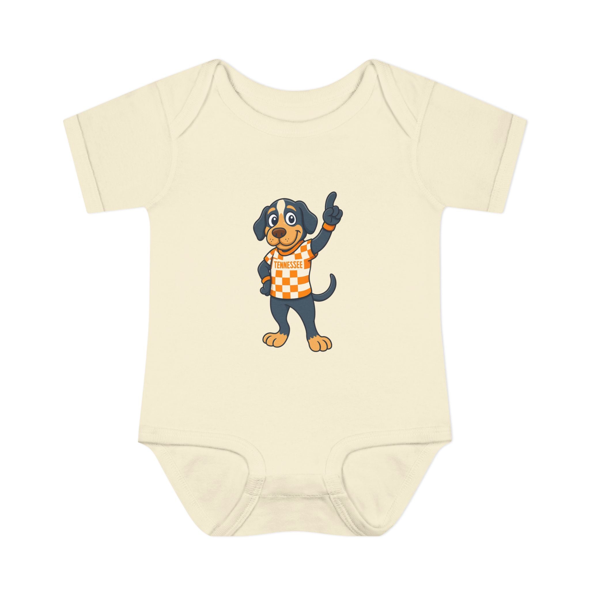 Tennesse Dog Infant Bodysuit (NB-24M) Orange| Cute Baby Outfit | Newborn Gift | Baby Shower Gift for Tennessee Football Fans