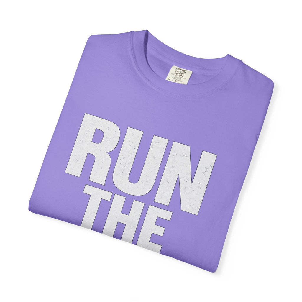 Run the Damn Ball Shirt | Funny Football Game Day T-Shirt | Offensive Line Coach Gift | Tailgate Apparel Comfort Colors