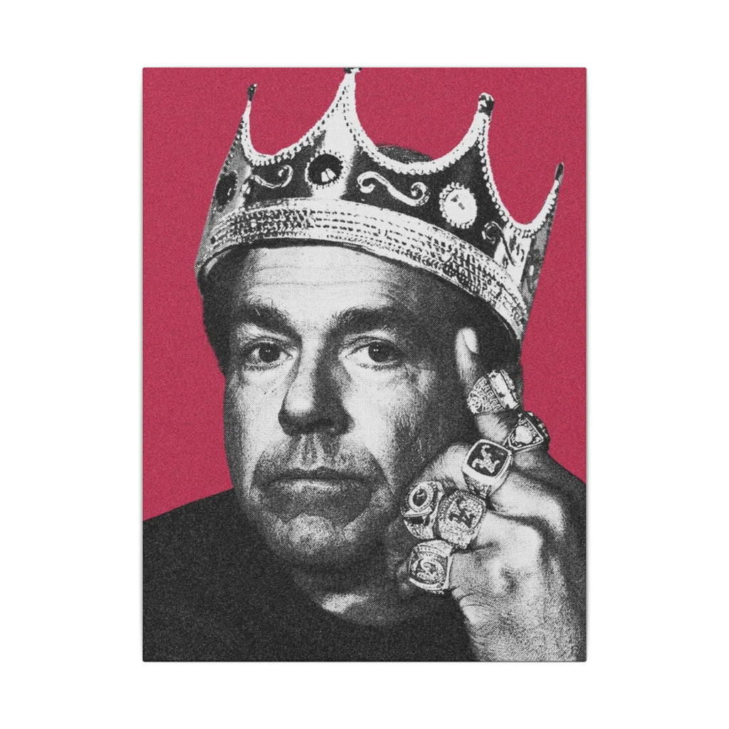 King Saban Royalty Canvas Wall Art (12x16) | Unique King Decor | Dorm Wall Decor for Alabama Fan
