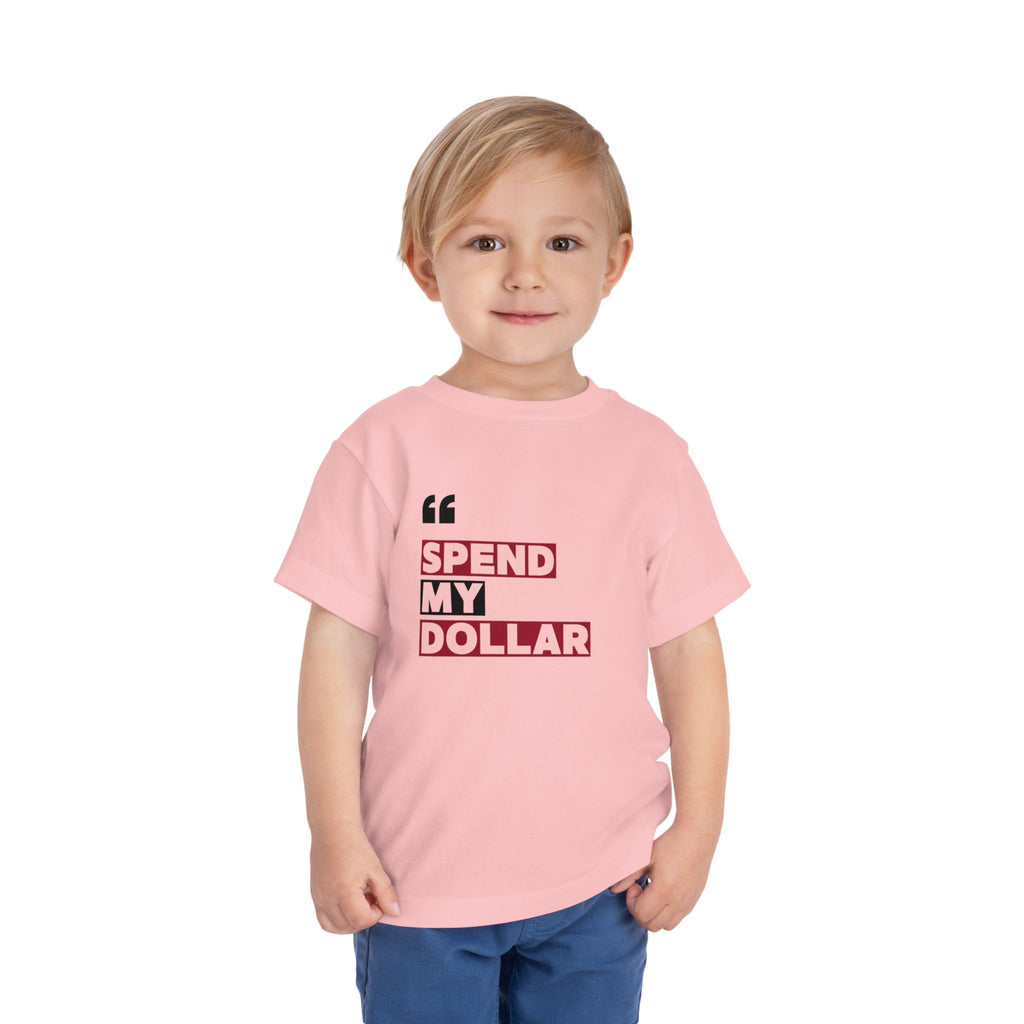 Alabama Toddler Spend My Dollar Short Sleeve Tee (2T-5T) |  Tuscaloosa T-Shirt  | Cute Gift for Kids