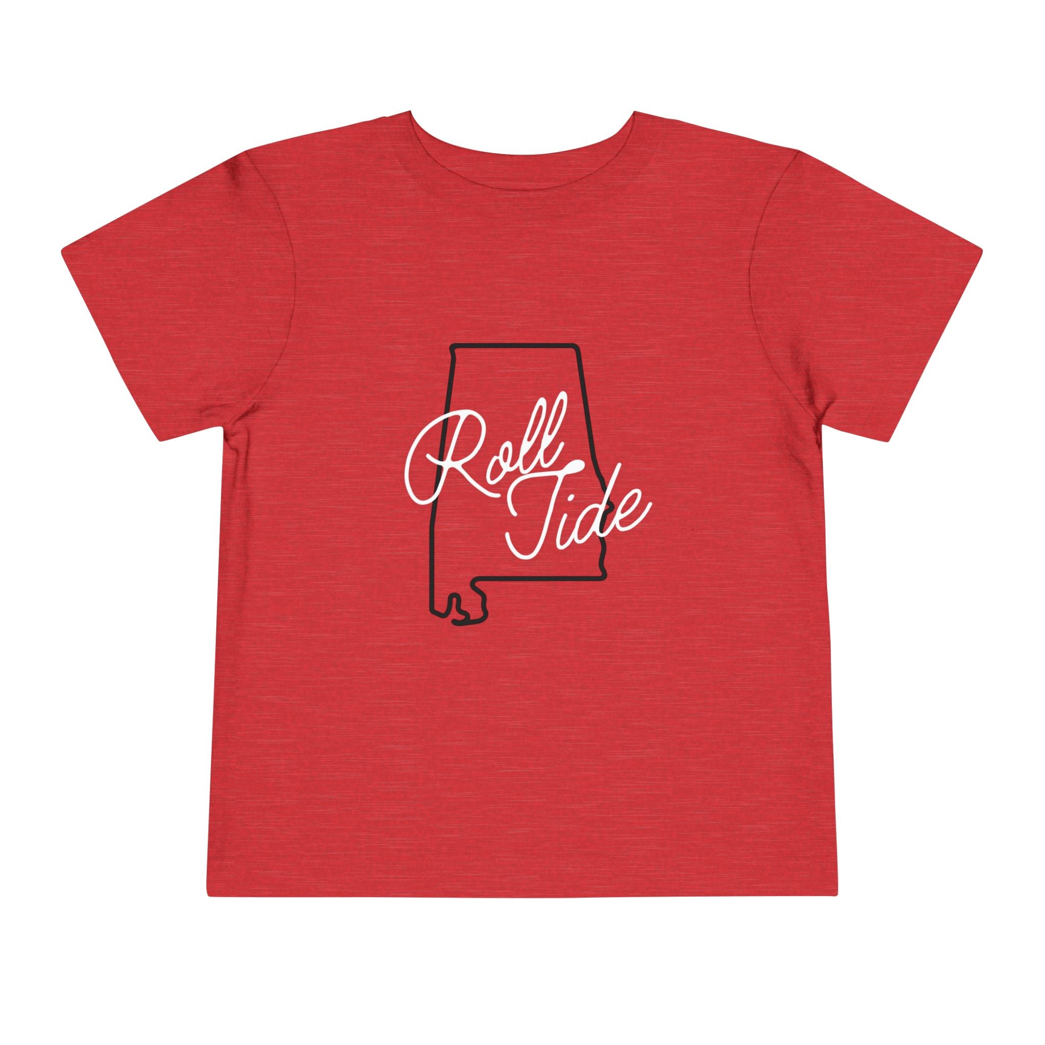 Alabama State Toddler Tee (2T-5T) | Cute Short Sleeve Bama Shirt |  Tide Shirt | Alabama Football Toddler Gift