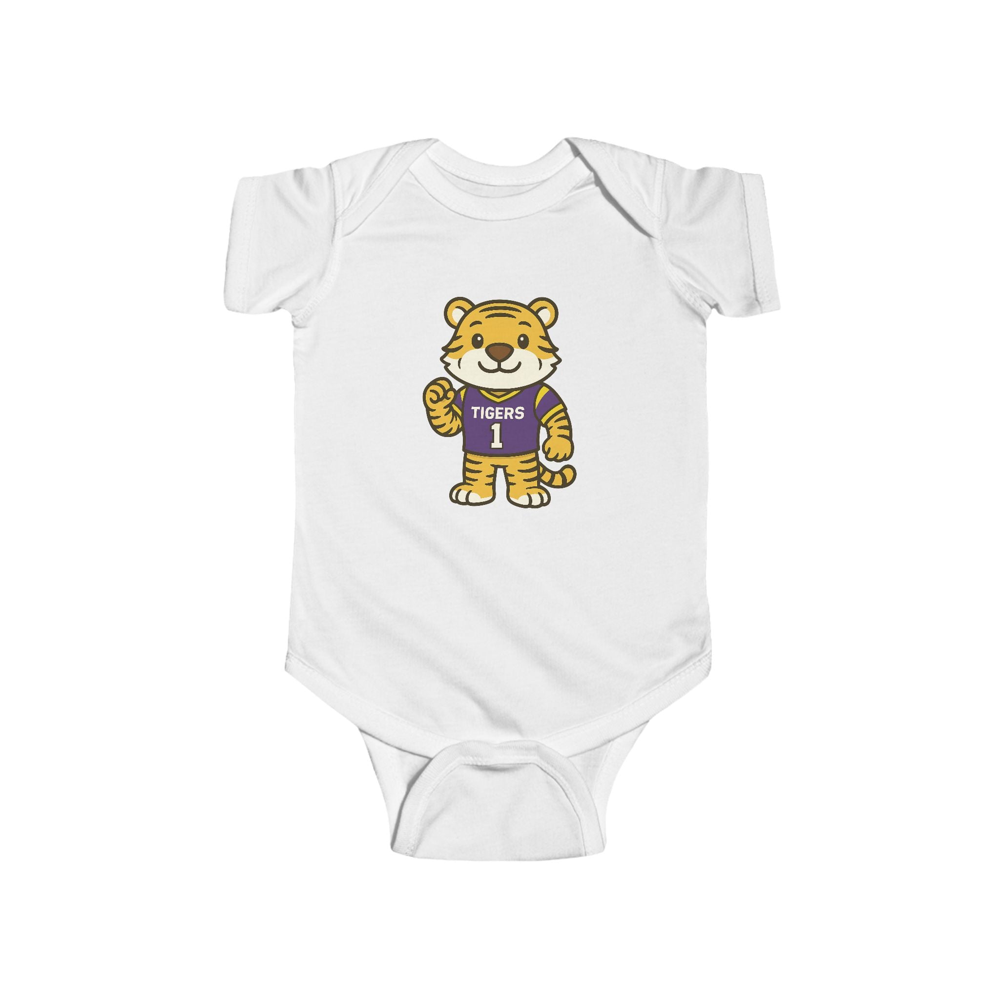 Tigers Baby Bodysuit  (NB-24M) | Louisiana Football Infant Jersey Onesie | Geaux Football Baby Shower Gift | Toddler Apparel