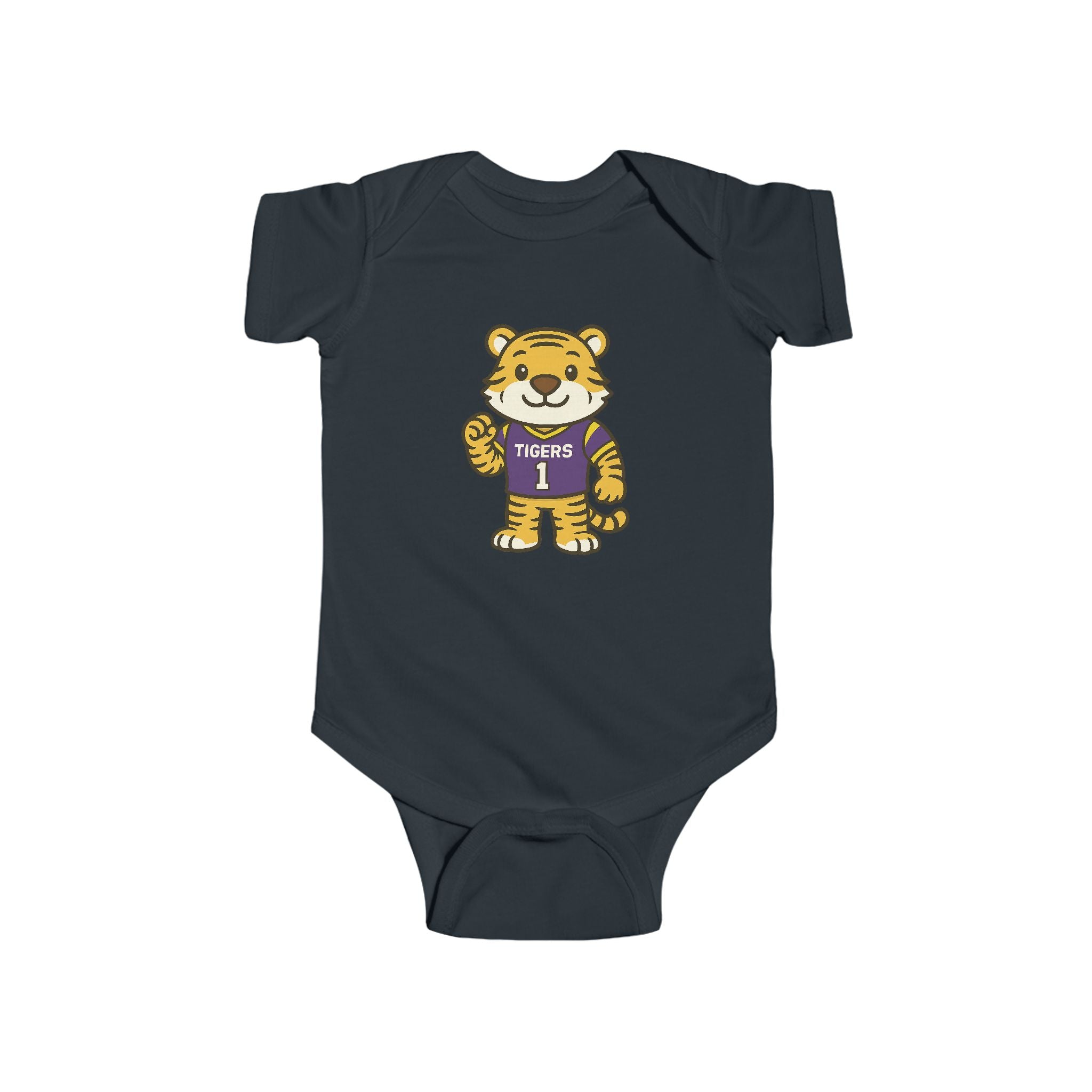Tigers Baby Bodysuit  (NB-24M) | Louisiana Football Infant Jersey Onesie | Geaux Football Baby Shower Gift | Toddler Apparel