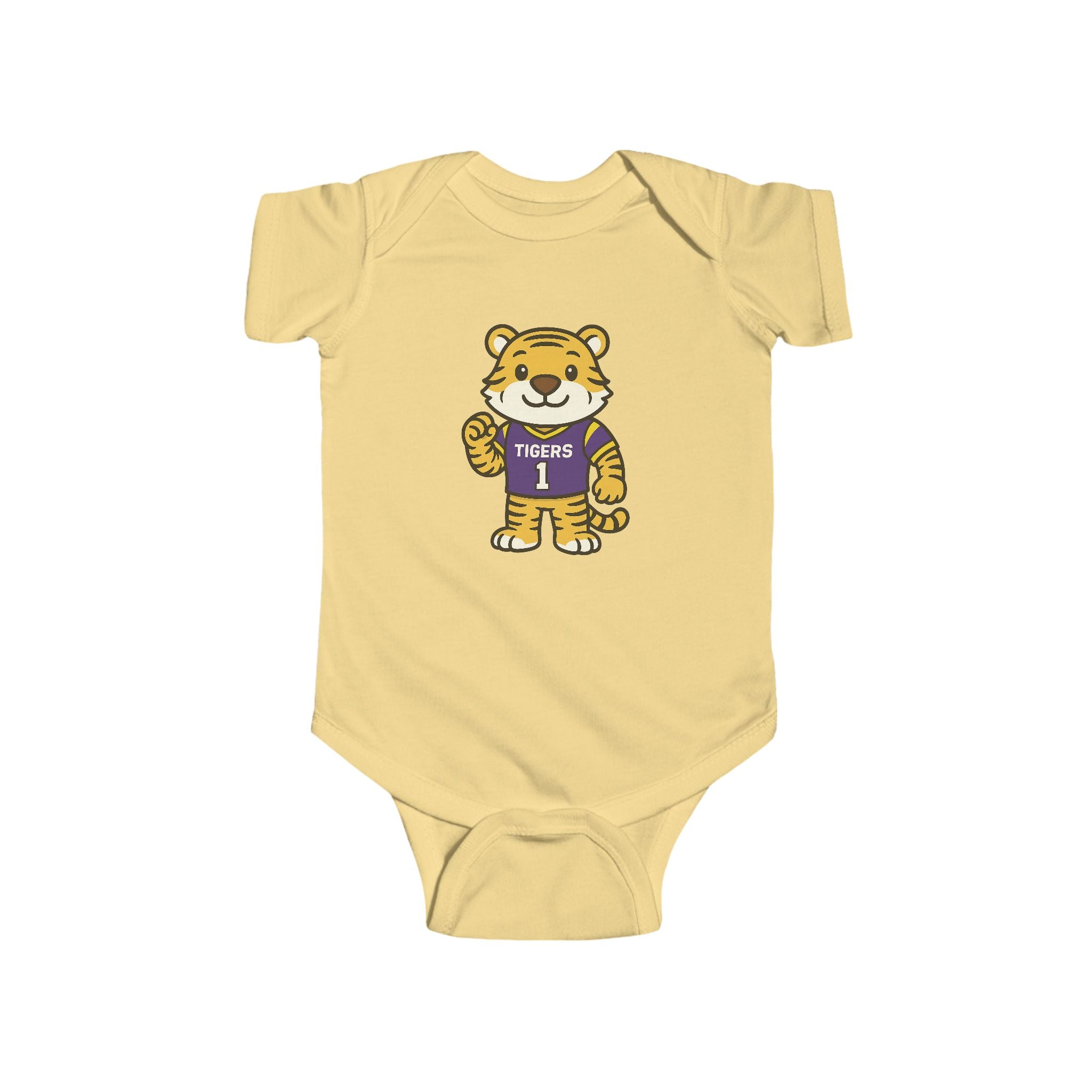 Tigers Baby Bodysuit  (NB-24M) | Louisiana Football Infant Jersey Onesie | Geaux Football Baby Shower Gift | Toddler Apparel