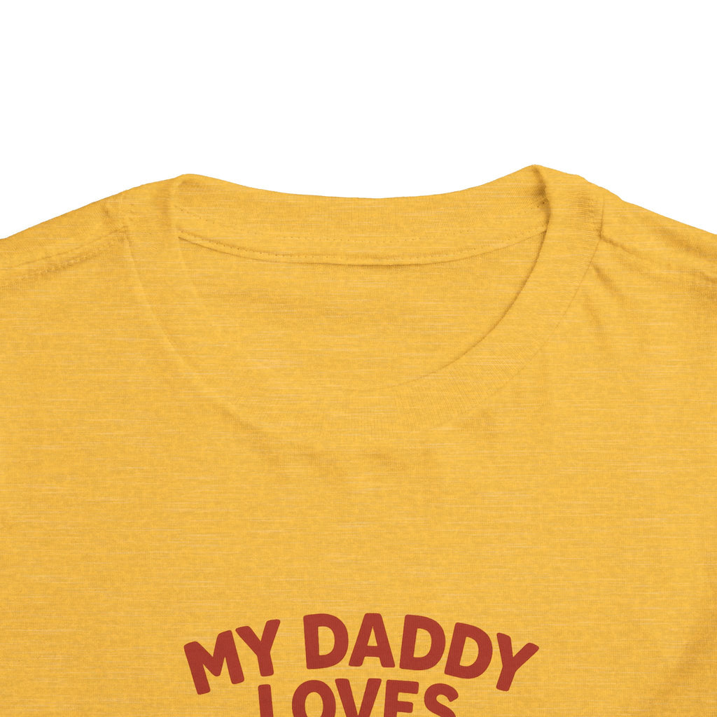 My Daddy Loves Bama Toddler Tee (2T-5T) |  Alabama Cute Kids' T-Shirt l Baby Shower Gift | Alabama Fan Apparel |Toddler Clothing