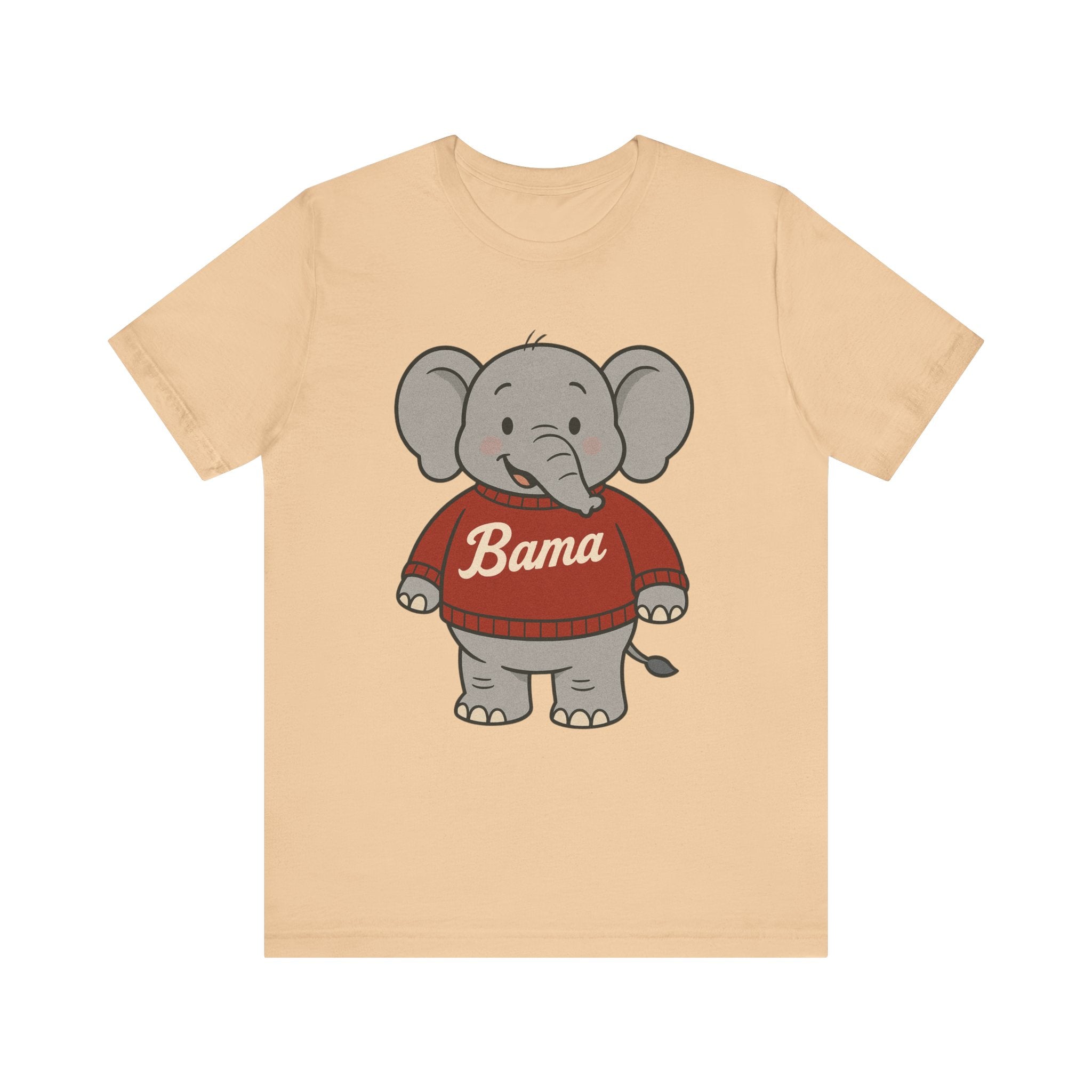 Alabama Football Elephant T-Shirt | Cute Bama Shirt | College Football Lover Gift | Casual Everyday Wear | Graphic Tee for Kids & Adults